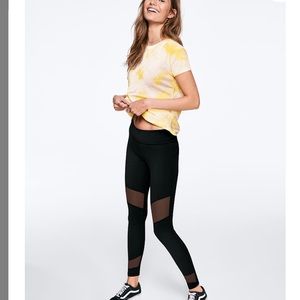 ***SOLD*** Victoria Secret black mesh leggings XS